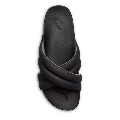 OluKai Women's Hila Slide Slipper - Black