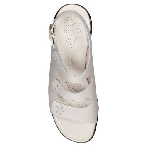 SAS Quatro Women's Adjustable Slingback Sandal – Bone