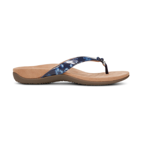 VIONIC Women's Bella Toe Post - Navy Print