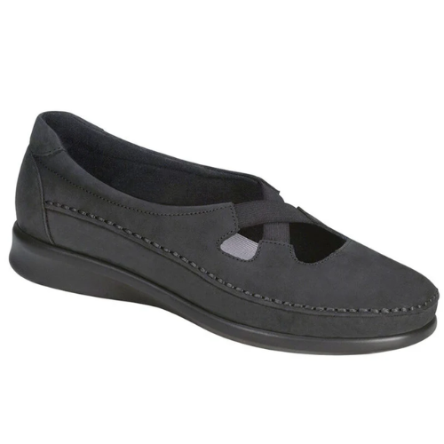 Crissy  Nero Black Slip-On Loafers