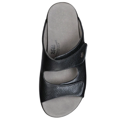 Cozy Black Slide Sandals