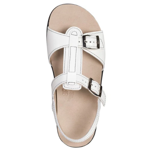 Captive White T-Strap Sandal