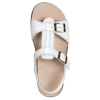 Captive White T-Strap Sandal