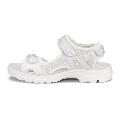 Women's ECCO Offroad Yucatan White Iridescent Outdoor Sport Sandals