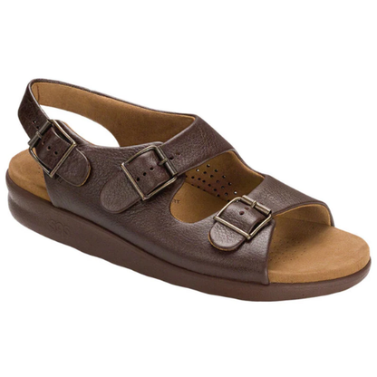 Bravo Brown Adjustable Buckle Sandals