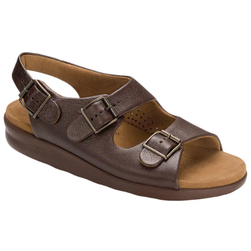 Bravo Brown Adjustable Buckle Sandals