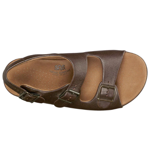 Bravo Brown Adjustable Buckle Sandals
