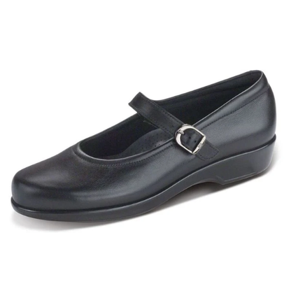 SAS Women's Maria Leather Mary Jane Shoes - Black