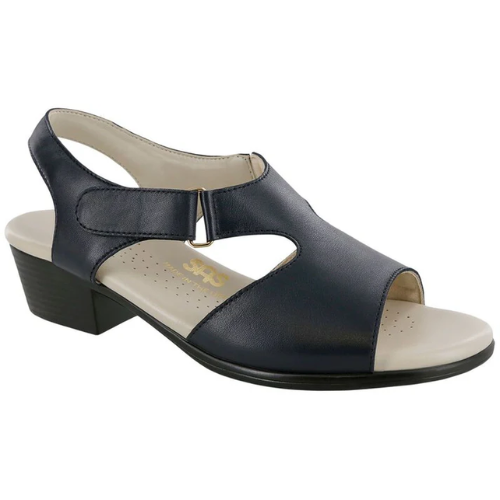 Suntimer Navy Heeled Sandals