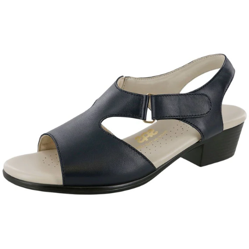 Suntimer Navy Heeled Sandals