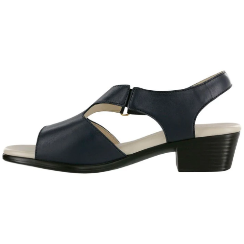 Suntimer Navy Heeled Sandals