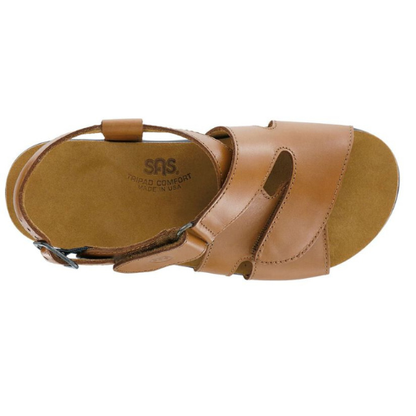Huggy Caramel Cross Strap Sandals