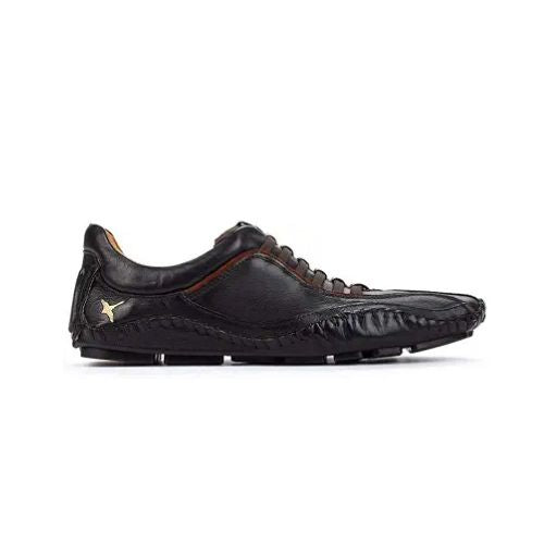 FUENCARRAL BLACK LEATHER SNEAKERS