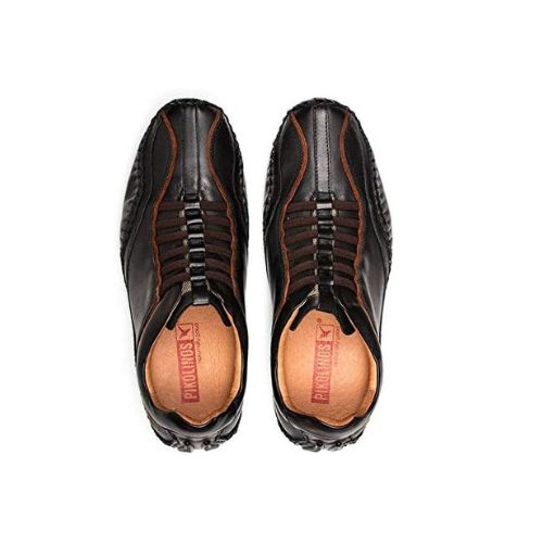 FUENCARRAL BLACK LEATHER SNEAKERS
