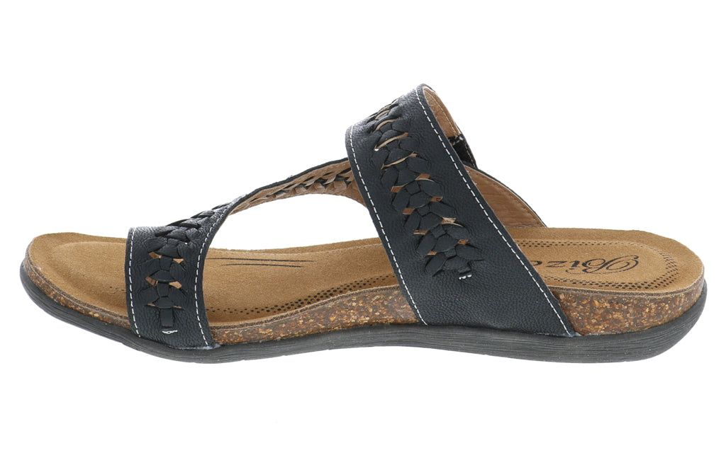 LEXI BLACK | Biza LEXI Women's Black Sandal-Made in USA-Brandy's Shoes