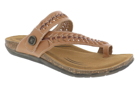 LEXI SAND | Biza LEXI Women's Sand-Whiskey Sandal-Made in USA-Brandy's Shoes