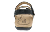 LILY BLACK | Biza LILY Women's Black Mamba Sandal-Made in USA-Brandy's Shoes