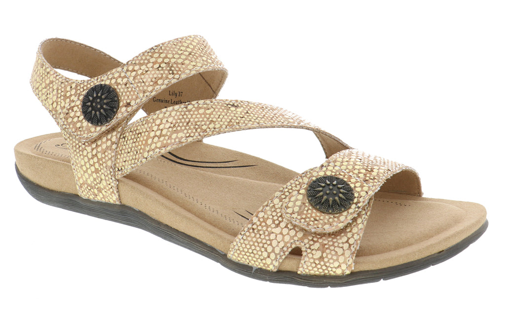 LILY NATURAL GOLD | Biza LILY Women's Natural Gold Cork Sandal-Made in USA-Brandy's Shoes