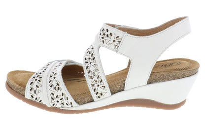 MIA WHITE | Biza MIA White Women’s Wedge Sandal-Made in USA-Brandy's Shoes