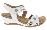 MIA WHITE | Biza MIA White Women’s Wedge Sandal-Made in USA-Brandy's Shoes