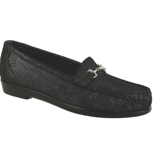Bliss Slip-On Black Wedges