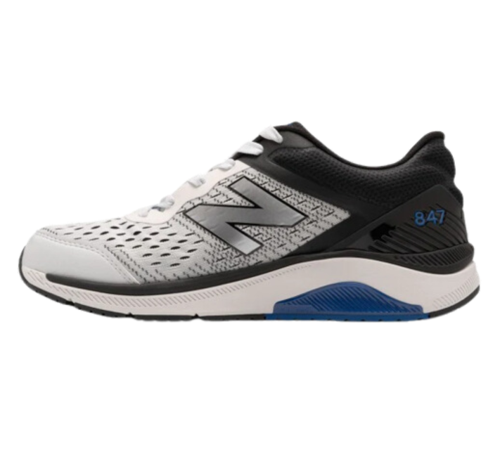 NEW BALANCE MW847V4  NEW BALANCE MW847LW4. ARCTIC FOXBLACKTEAM ROYAL MEN'S LIGHTWEIGHT ATHLETIC WALKER-DUNK SHOES-MADE IN USA BRANDYS SHOES