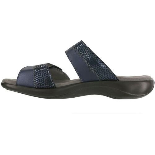 Nudu Slide Navy Leather Sandal