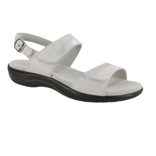 Nudu Heel Strap Silver Mist Sandals