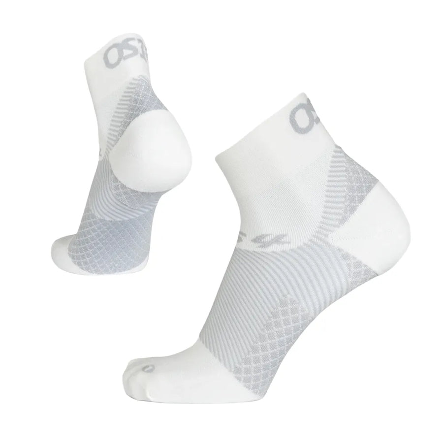 Os1st hosiery planter fasciitis 1/4 crew white