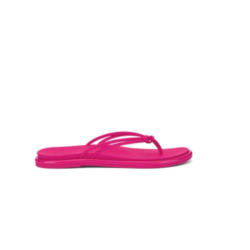 PINK PLUMERIA BEACH FLIP FLOPS
