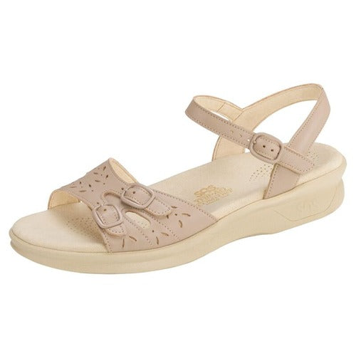 Duo Quarter Beige Natural Strap Sandals