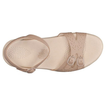 Duo Quarter Beige Natural Strap Sandals