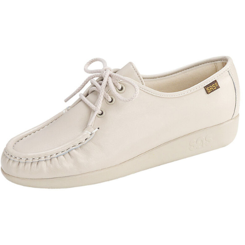 Siesta Lace Up Bone Loafer