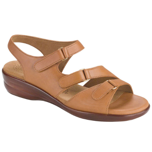 Simone  Caramel Wedge Sandal