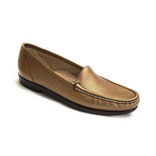 Simplify Tripad Copper Slip On Leather Shoes