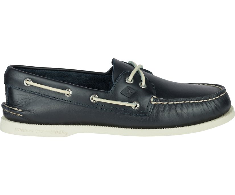 AUTHENTIC ORIGINAL BOAT SHOE | Sperry Top Sider Men's Authentic Original 2 Eye STS10405-Navy Boat Shoes-Made in USA