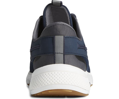 7 SEAS 3EYE NAVY | Sperry Men's Navy 7 SEAS 3-EYE Shoes-STS24363-Made in USA-Brandy's Shoes