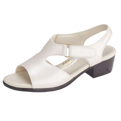 Suntimer Heel Strap White Sandal