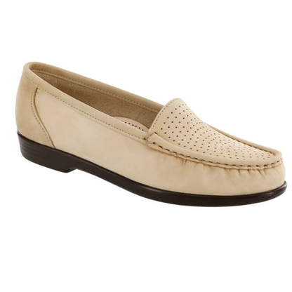 Savvy  Linen Leather Slip-On Loafers