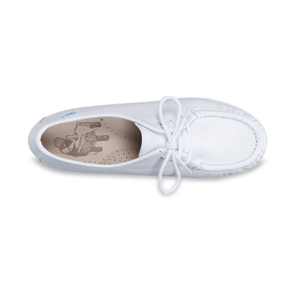 Siesta White Lace Up Loafers