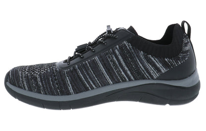SOLAR BLACK/GREY | Biza SOLAR Women's Black-Grey Shoes-Sneaker-Made in USA-Brandy's Shoes