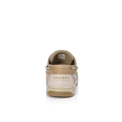 Sperry Womens Brown Pink White Trim 2 Eye Boat Shoes