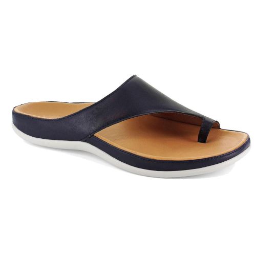 CAPRI NAVY | Strive Womens Capri Orthotic Sandals - Navy at Brandy's Shoes Made in USA