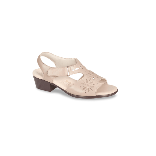 Sunburst Heeled Cream Sandals