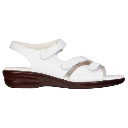 Tabby  White Three Strap Sandal