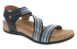 TEAGAN BLACK MULTI | Biza TEAGAN Women's Black Multi Sandal-Made in USA-Brandy's Shoes