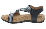 TEAGAN BLACK MULTI | Biza TEAGAN Women's Black Multi Sandal-Made in USA-Brandy's Shoes