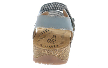 TEAGAN GREY MULTI | Biza TEAGAN Women's Grey Multi Sandal-Made in USA-Brandy's Shoes