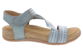 TEAGAN GREY MULTI | Biza TEAGAN Women's Grey Multi Sandal-Made in USA-Brandy's Shoes