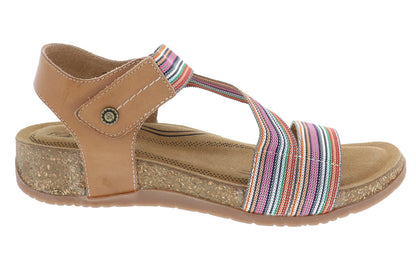 TEAGAN SAND MULTI | Biza TEAGAN Women's Sand Multi Sandal-Made in USA-Brandy's Shoes